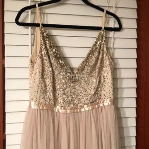 BHLDN Avery Dress in Oyster Size 10